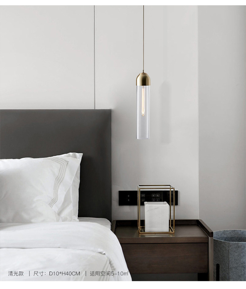 Different Types Hanging Pendant Lights 1 Light Mini Pendant Light With Glass For Indoor Home Kitchen Bar