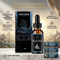 Ausreson OEM Extrait de Shilajit Liquide Énergisant à Boire Résine Naturelle Pure de l'Himalaya Complément Alimentaire Fibres Diététiques Gouttes de Shilajit