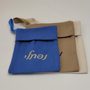 Bolsa de Algodón Personalizada Tipo Sobre para Regalo, Maquillaje, Joyería, con Flores Secas, Bolsa Protectora contra el Polvo, Bolsitas de Embalaje con Logotipo Impreso - Product Image 5