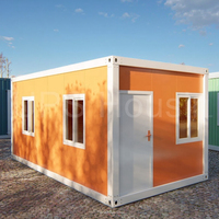 Maisons préfabriquées pliables en conteneurs de 20 pieds et 40 pieds, installation rapide, conteneurs pliables, mini-maisons préfabriquées, bureau de chantier
