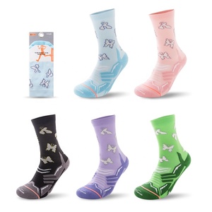 Chaussettes de sport en nylon fluorescent réfléchissant pour femmes Respirant Night Running Cyclisme Compression Sock <span class=keywords><strong>Street</strong></span> Glow in the Dark - Product Image 3