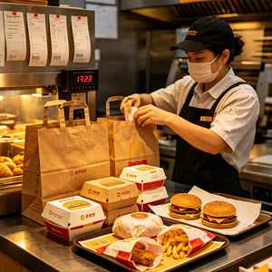 2026 FSC Certified Biodegradable Kraft Paper Shopping <b>Bag</b> Recyclable Gift Takeaway Food <b>Packaging</b> <b>Bag</b> with Paper Handles - Product Image 2