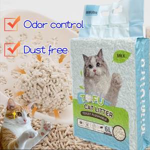 Arena para Gatos de Tofu Biodegradable, Ecológica, de Soja 99% Libre de Polvo, Fuertemente Aglomerante - Product Image 1