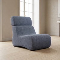 Fauteuil de sol haute densité sans assemblage requis, canapé paresseux convertible pour adulte, pouf