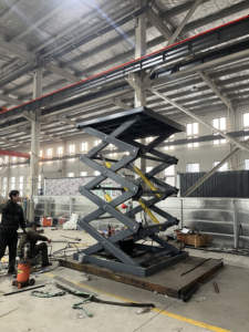 Mesin Angkat 100kg - 50 Ton Meja Angkat Gunting Hidrolik Elektrik Mini untuk Gudang - Product Image 4