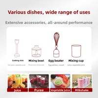 Mixeur Plongeant 4-en-1 1000W à Vitesse Variable, Robot Culinaire pour Aliments Bébé, Smoothies et Utilisation en Cuisine - Meilleures Ventes