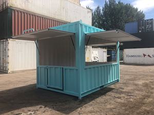 Kiosques à café, restaurants rapide, cafés-containers, boulangeries et maisons préfabriquées en conteneurs maritimes de 10 pieds à assembler - Product Image 5