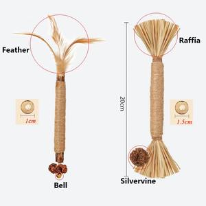 ขนมแมวแทททาบิธรรมชาติ แท่งทำความสะอาดฟัน แคทนิป ของเล่นเคี้ยวสำหรับแมว อุปกรณ์เสริมสำหรับแมว - Product Image 6