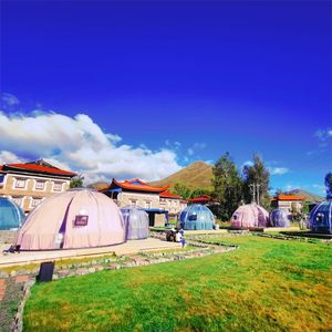 Maison à bulles préfabriquée pour bébé 4M PC Maison dôme Maison à bulles Huit à dix personnes Salle à manger Tente <span class=keywords><strong>Igloo</strong></span> transparente - Product Image 3