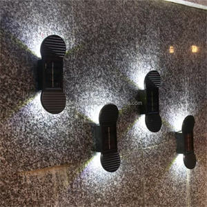Lampes solaires étanches vers le haut et vers le bas Applique murale solaire à LED pour jardin, patio, <span class=keywords><strong>garage</strong></span>, <span class=keywords><strong>allée</strong></span> - Product Image 4