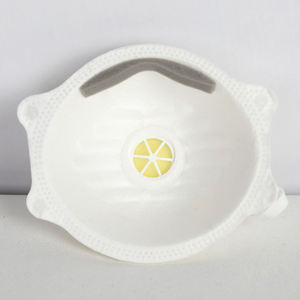 หน้ากากกันฝุ่นสำหรับผู้ใหญ่หน้ากากกันฝุ่น FFP3แบบถ้วยสีขาวแบบใช้แล้วทิ้ง EN149ได้ตามต้องการ - Product Image 3