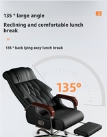 Chaise de bureau contemporaine haut de gamme Full-Star confortable et réglable pour patron pour espaces de travail modernes