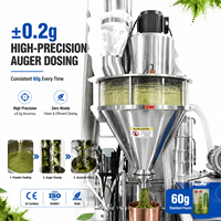 Machine d'emballage automatique pour sachets de poudre de matcha, scelleuse pour sachets préformés de 250g, 500g, 100g de poudre de thé vert