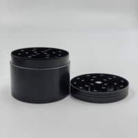 Broyeur à épices en métal manuel en alliage de zinc de 50 mm (2 pouces) avec logo personnalisé, 4 pièces, broyeur à herbes, accessoires pour fumer