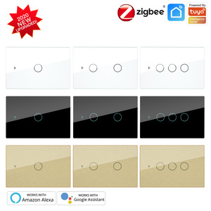 ZigBee สวิตช์ไฟอัจฉริยะสมาร์ทไลฟ์/แอปรีเลย์สถานะสวิตช์ไฟแบ็คไลท์ควบคุมระยะไกลทำงานร่วมกับ Alexa <span class=keywords><strong>Google</strong></span> <span class=keywords><strong>Voice</strong></span> - Product Image 2