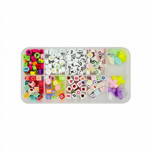 Ilan Abalorio <b>Bead</b> <b>Set</b> 350P Model 30591 Plastic Painted Durable Craft Kit Casual Style China - Product Image 1