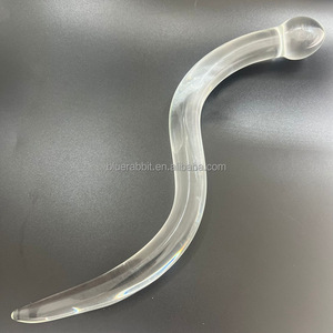 Vente en gros baguette Yoni à double extrémité gode de plaisir verre thérapie par cristal pelvien jouet sexuel anal - Product Image 1