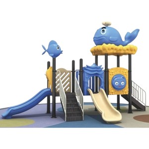 Tobogán de combinación de plástico para exteriores para niños de estilo marino para Parque de playa para diversión y aventura al aire libre - Product Image 6