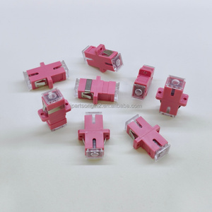 Hot Selling Pink SC UPC Simplex Fiber Optic Adapter SC-SC Coupler Single Mode For FTTH PON Network Wiring - Product Image 2