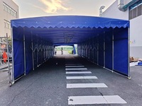 Tente de voiture à cadre en acier galvanisé personnalisable Auvent en PVC avec toile de toit imperméable pour usage extérieur Abri de garage pliant en gros
