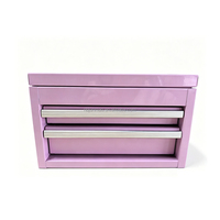 Caja de Herramientas de Acero Laminado en Frío de 11 Pulgadas OEM, 2 Cajones y Tapa Abatible, Logotipo/Color Personalizado para Almacenamiento en Garaje, Taller u Oficina