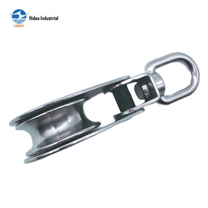 Poulie de dérivation simple pliable en acier inoxydable 304 316, électro-polie, pour quincaillerie marine - Product Image 4