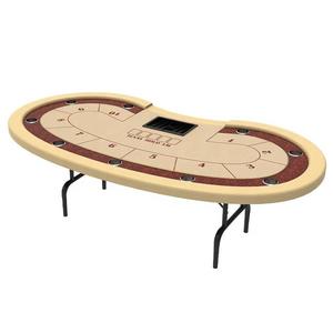 Lucky YH — Table pliante 96 pouces, siège de Poker Texas, couleur personnalisée, de haute qualité, vente en gros, avec coupe d'eau - Product Image 4