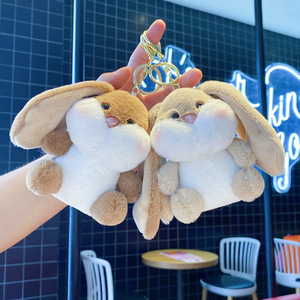 Tiktok nổ cửa hàng thỏ đồ chơi sang trọng tai lớn nhung kết cấu máy vuốt Túi Búp Bê để treo thú nhồi bông trang trí - Product Image 2