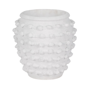 Vaso decorativo moderno in ceramica con texture a bolle per piante da interno ed esterno - Product Image 3