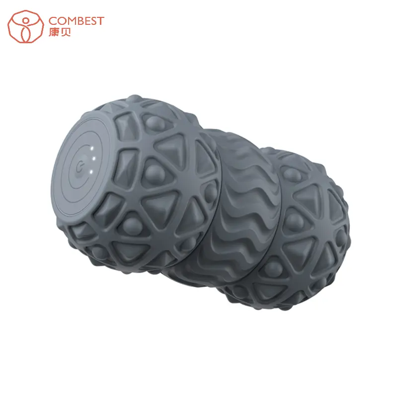 High Density Silicone Vibrating Foam Roller With 4 Intensity Therapy Vibrating Electric Massage Ball