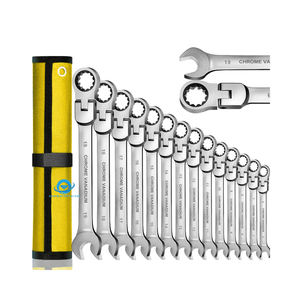 Tốt Nhất Bán 14Pcs 8-24Mm Flex-Đầu Cờ Lê Ổ Cắm Cờ Lê Kit Kết Hợp Hộp End Metric Tay Công Cụ Sửa Chữa Xe Công Cụ - Product Image 1