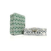 Boîte en fer blanc rectangulaire personnalisé, boucle, grande boîte-cadeau, grand boîtier métallique de rangement de bijoux avec serrure