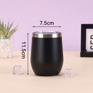 Vaso de Acero Inoxidable sin Tallo de 12 oz, Doble Pared, Aislado al Vacío, Ecológico, para Vino, Taza Redonda - Product Image 4