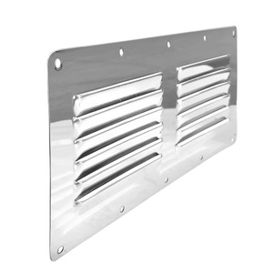 Grille de ventilation en acier inoxydable 115x230mm à fixation par vis pour bateau et système HVAC - Product Image 3