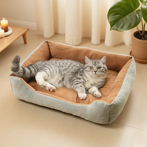 Cama para perro mascota para todas las estaciones, cama de gato cálida de felpa con pata, cómoda para perros pequeños y grandes, diseño de cama para perros, productos para perros - Product Image 1
