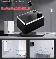Accessoires vestimentaires, ligne à linge rétractable murale sans perçage en plastique PP, design moderne et luxueux, ligne à linge à rebond lent