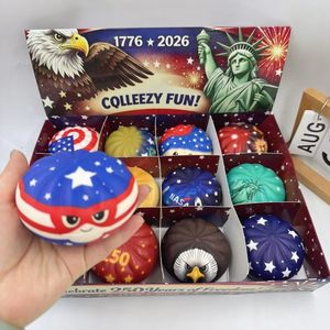 Juguete Antiestrés con Forma de Baozi, Temática del Día de la Independencia, Suave y Adorable, de Rebote Lento, Divertido y Original - Product Image 4