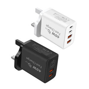 Chargeur mural USB 4 ports 2A 2C 40W Type C Adaptateur de voyage mondial Chargeur rapide pour iPhone - Product Image 1