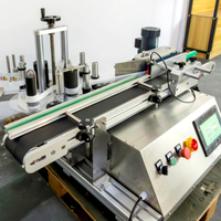 YIMU YM410 Nouvelle machine d'étiquetage automatique de bureau pour bouteilles rondes, applicateur d'étiquettes de table pour petites bouteilles et flacons