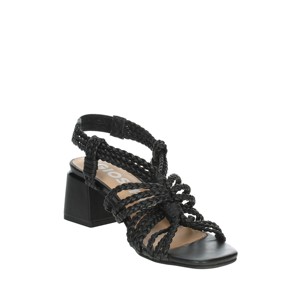 Maliq oro tacco sandali Open Toe quadrati stile alla moda cinturino alla caviglia gladiatore per feste matrimoni estate pelliccia sempreverde - Product Image 5