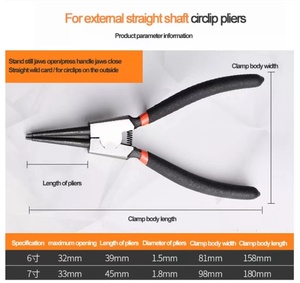 Solude nhà máy giá công cụ ô tô 5 ''<span class=keywords><strong>6</strong></span>'' 7 ''8'' 9 ''kìm mũi dài - Product Image 3