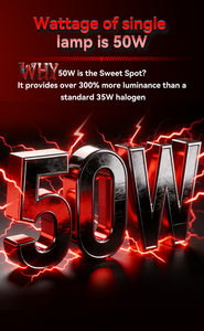 Kit LED de Lente Proyectora 50W 6000K IP69 para Automóvil H1 H4 H7 H11 Voltaje Universal DC9V 60V Luz de Alto Rendimiento - Product Image 4