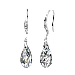Boucles d'oreilles pendantes élégantes de luxe en forme de goutte d'eau, avec crochet français, bijoux en argent 1,5g, fabriquées aux États-Unis pour femmes - Product Image 4