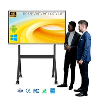 Tableau blanc interactif numérique électronique 65 pouces, tout-en-un, tableau numérique intelligent, écran interactif intelligent, tableau blanc pour l'école