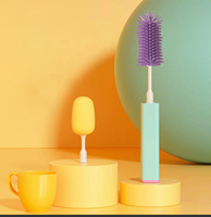 Brosse électrique pour bouteille d'eau DS2039, brosse de nettoyage pour gobelet amovible, éponge de nettoyage pour bouteille, brosse pour biberon
