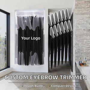 Custom Logo Stainless Steel Slanted Eyebrow <b>Trimmer</b> Portable Facial Razor Hair Removal Tool - Product Image 2