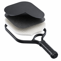 Raquette de pickleball légère en fibre de carbone 3K Lingjun Ipickle Pro RAW 16 mm Aero-hole Open Throat, norme USAPA, pour le divertissement