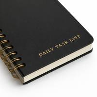 Carnet de notes de luxe en cuir PU à couverture rigide, journal à spirale, agenda, ensemble cadeau personnalisé, prix d'usine
