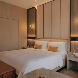 Meubles de chambre d'hôtel commerciaux JIUFANG modernes, écologiques, durables, en panneaux de bois massif, ensembles d'hôtel personnalisés, garantie de 5 ans - Product Image 2