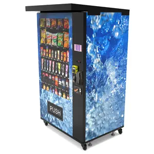Zhongda mesin penjual minuman dingin dan makanan ringan Layanan Mandiri bisnis luar ruangan dengan verifikasi usia